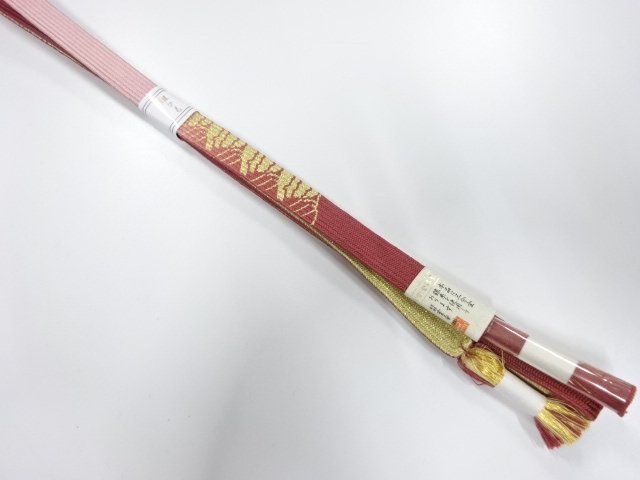 JAPANESE KIMONO / UNUSED KOREI HAND-TIED OBIJIME